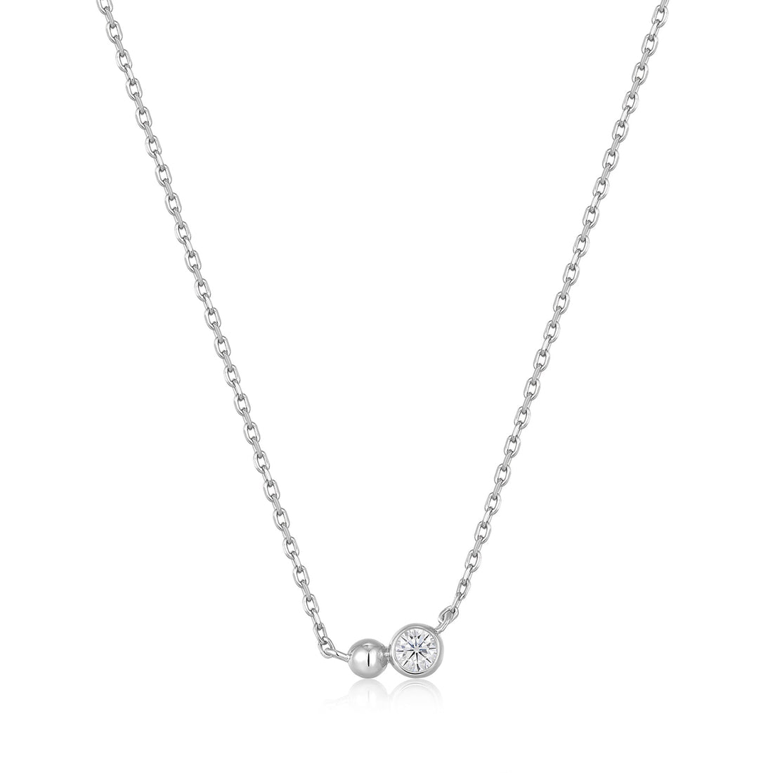 Ania Haie Silver Orb Sparkle Pendant Necklace