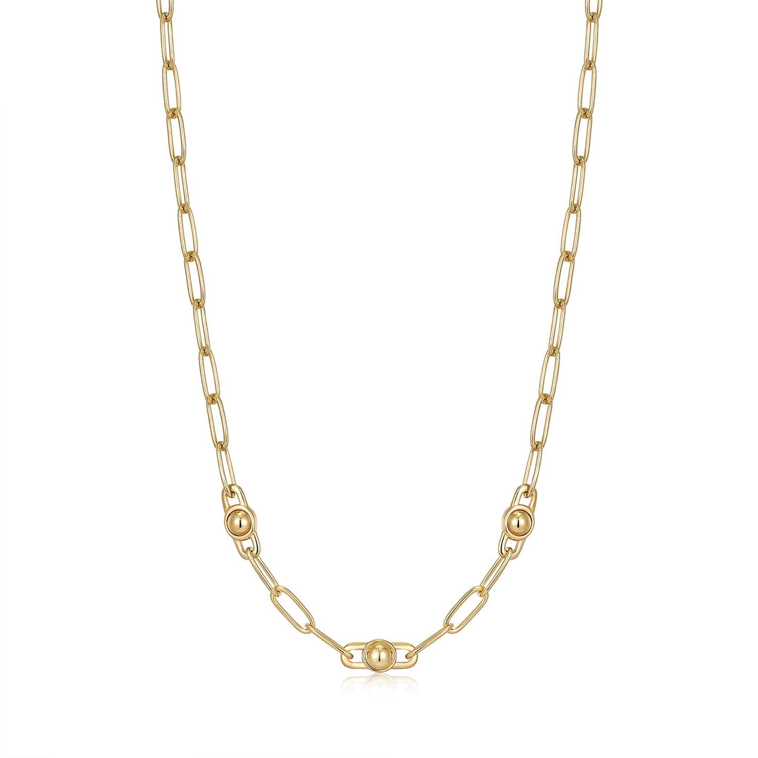 Ania Haie Gold Orb Link Chunky Chain Necklace