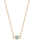 Ania Haie Gold Orb Amazonite Link Necklace