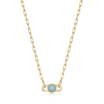 Ania Haie Gold Orb Amazonite Link Necklace