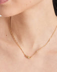 Ania Haie Gold Orb Rose Quartz Link Necklace