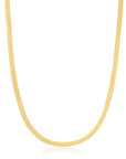 Ania Haie Gold Flat Snake Chain Necklace