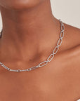 Ania Haie Silver Cable Connect Chunky Chain Necklace