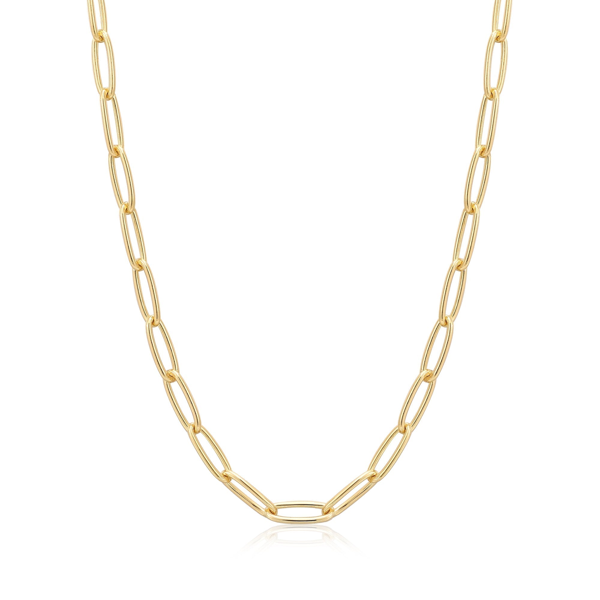 Ania Haie Gold Paperclip Chunky Chain Necklace