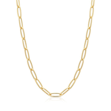 Ania Haie Gold Paperclip Chunky Chain Necklace