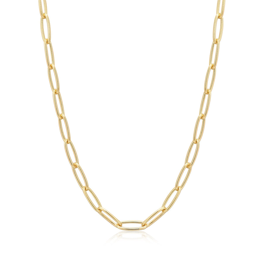 Ania Haie Gold Paperclip Chunky Chain Necklace