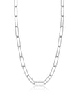 Ania Haie Silver Paperclip Chunky Chain Necklace