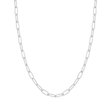 Ania Haie Silver Link Charm Chain Necklace