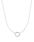 Ania Haie Silver Mini Link Charm Chain Connector Necklace