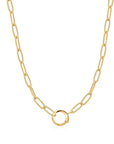 Ania Haie Gold Link Charm Chain Connector Necklace