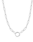 Ania Haie Silver Link Charm Chain Connector Necklace