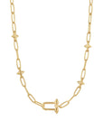 Ania Haie Gold Stud Link Charm Necklace