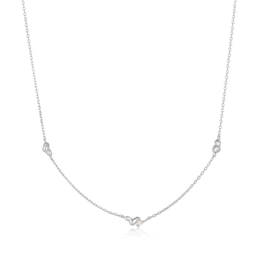 Ania Haie Silver Twisted Wave Chain Necklace