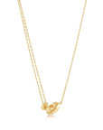 Ania Haie Gold Twisted Wave Mini Pendant Necklace