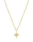 Ania Haie 14kt Gold Opal and White Sapphire Star Necklace