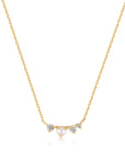 Ania Haie 14kt Gold Pearl and White Sapphire Radiance Necklace