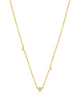 Ania Haie 14kt Gold Triple Natural Diamond Necklace