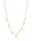 Ania Haie 14kt Gold Mixed Disc Necklace