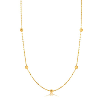 Ania Haie 14kt Gold Beaded Necklace