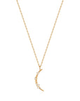 Ania Haie 14kt Gold Stargazer Natural Diamond Moon Necklace