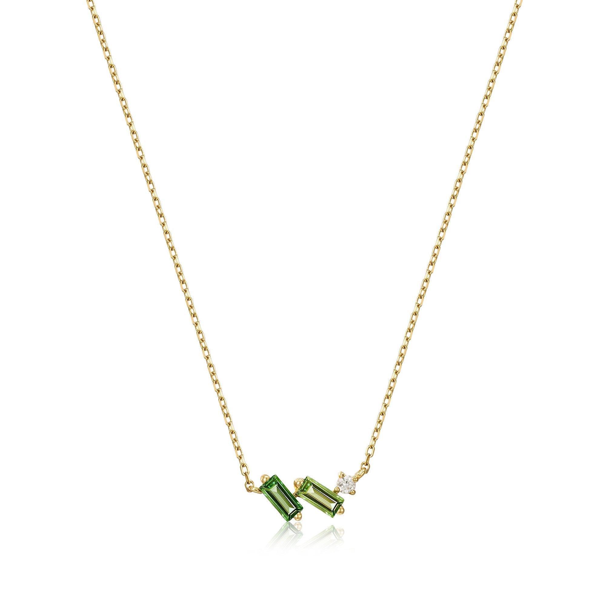 Ania Haie 14kt Gold Tourmaline and White Sapphire Necklace