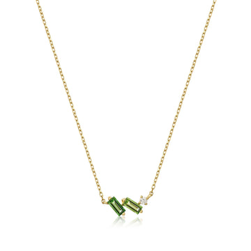 Ania Haie 14kt Gold Tourmaline and White Sapphire Necklace