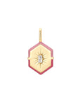 Ania Haie Gold Enamel Hexagon Charm