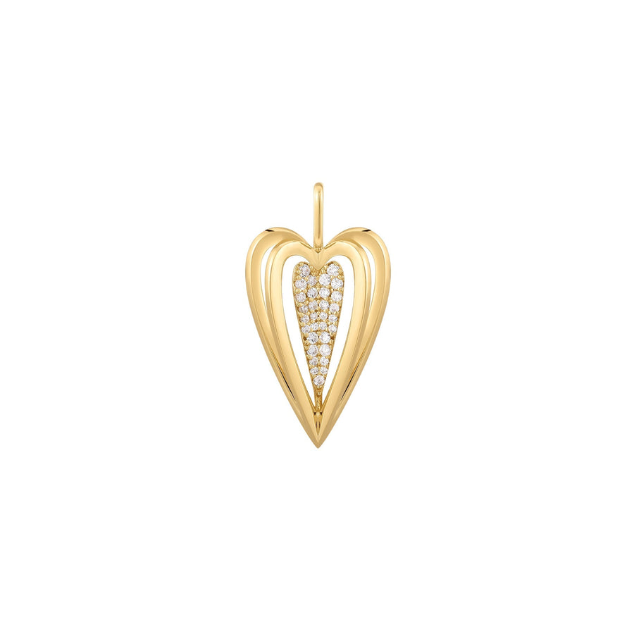 Ania Haie Gold Sculpted Heart Charm