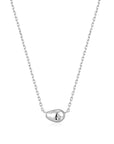 Ania Haie Silver Pebble Sparkle Necklace