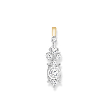 9CT DEMI DIAMOND PENDANT