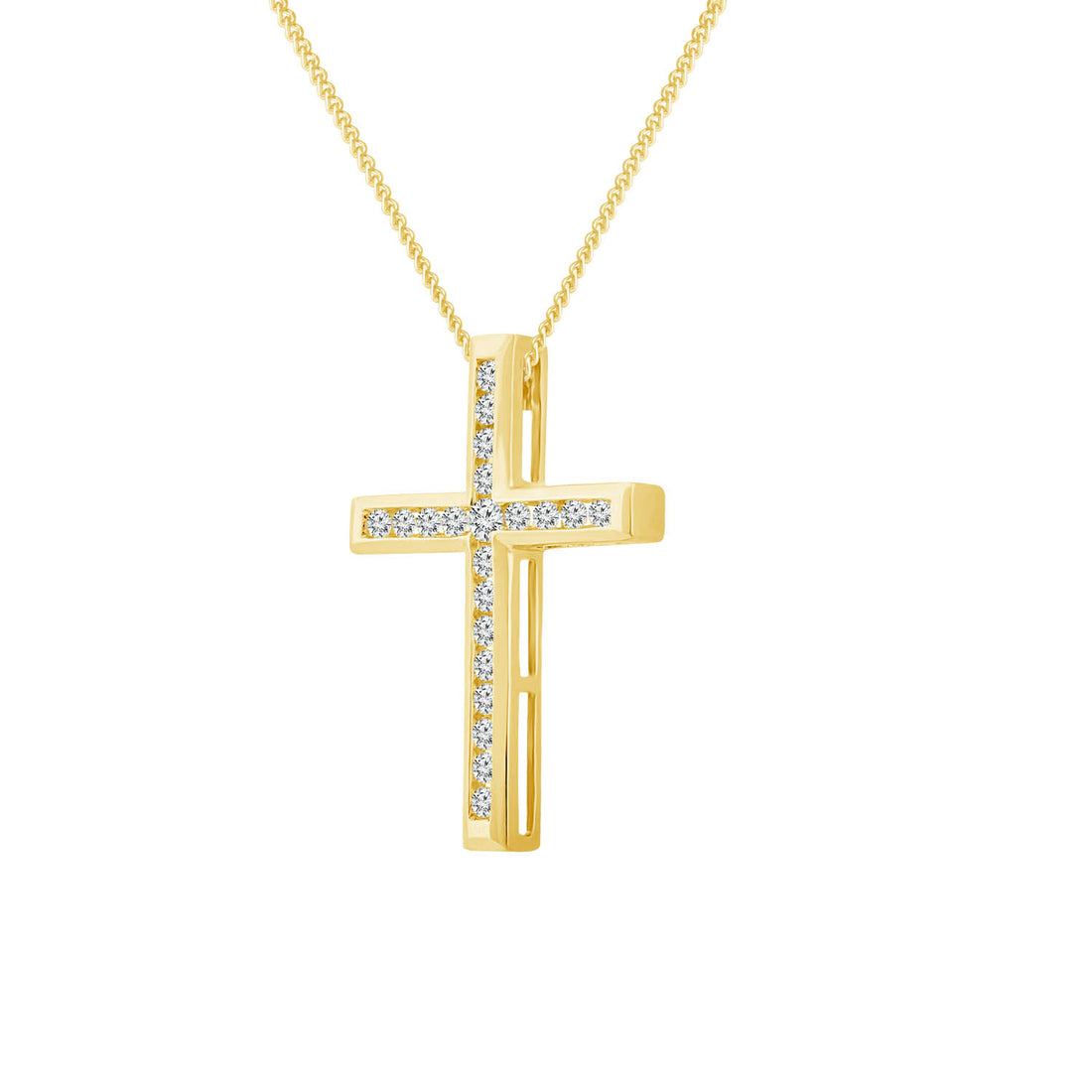 9CT ARTEMIS DIAMOND CROSS