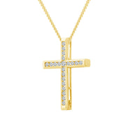 9CT ARTEMIS DIAMOND CROSS