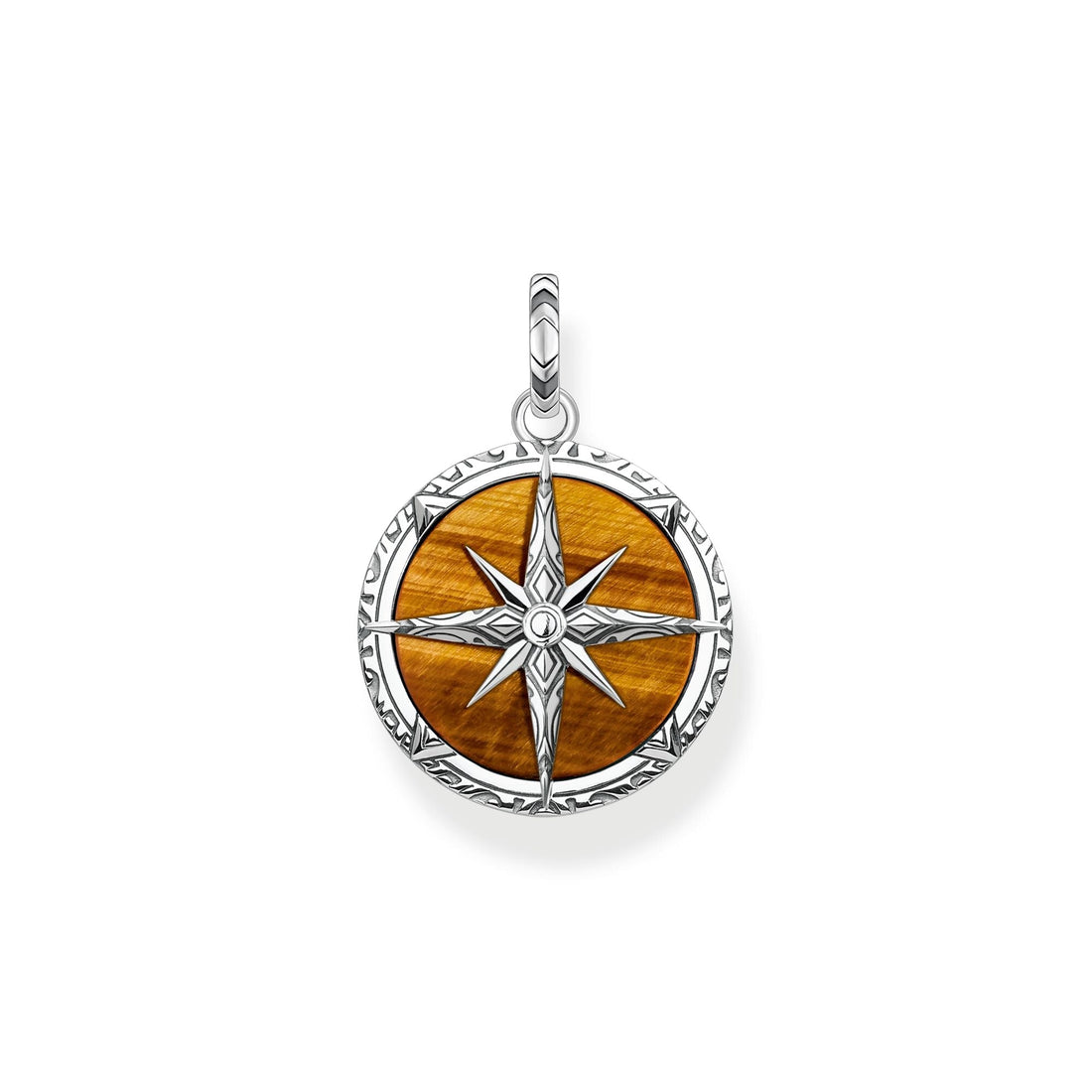 THOMAS SABO Pendant Compass Tiger's Eye