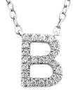 9CT DIAMOND INITIAL NECKLACE