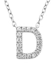 9CT DIAMOND INITIAL NECKLACE