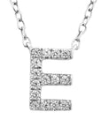 9CT DIAMOND INITIAL NECKLACE