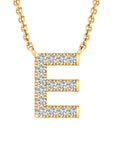 9CT DIAMOND INITIAL NECKLACE