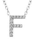 9CT DIAMOND INITIAL NECKLACE