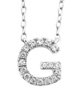 9CT DIAMOND INITIAL NECKLACE