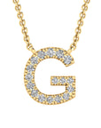 9CT DIAMOND INITIAL NECKLACE