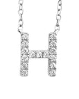 9CT DIAMOND INITIAL NECKLACE