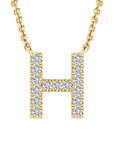 9CT DIAMOND INITIAL NECKLACE