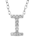 9CT DIAMOND INITIAL NECKLACE