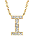 9CT DIAMOND INITIAL NECKLACE