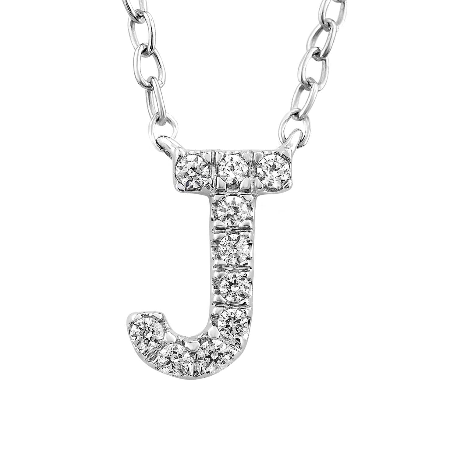 9CT DIAMOND INITIAL NECKLACE