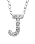 9CT DIAMOND INITIAL NECKLACE