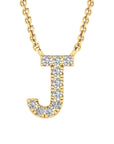 9CT DIAMOND INITIAL NECKLACE