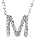 9CT DIAMOND INITIAL NECKLACE