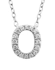 9CT DIAMOND INITIAL NECKLACE