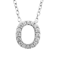 9CT DIAMOND INITIAL NECKLACE